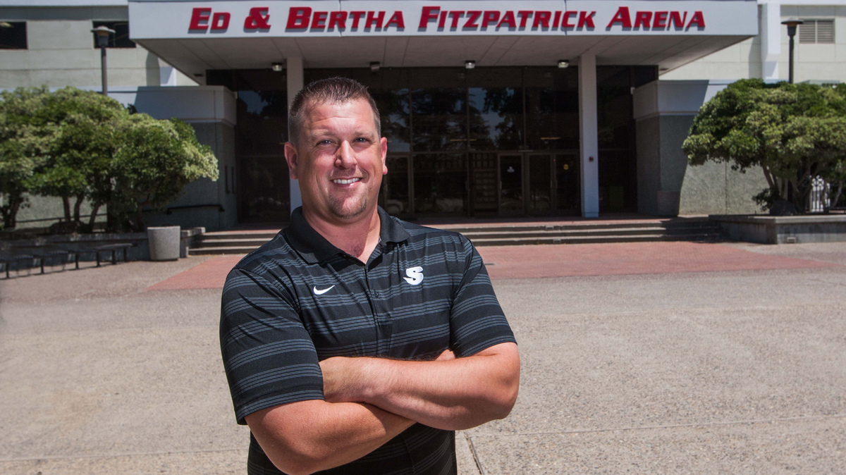 Stanislaus State graduate and former assistant baseball coach Aaron Allaire was announced as the school’s new director of athletics by President Dr. Ellen Junn on Thursday, June 9, 2022