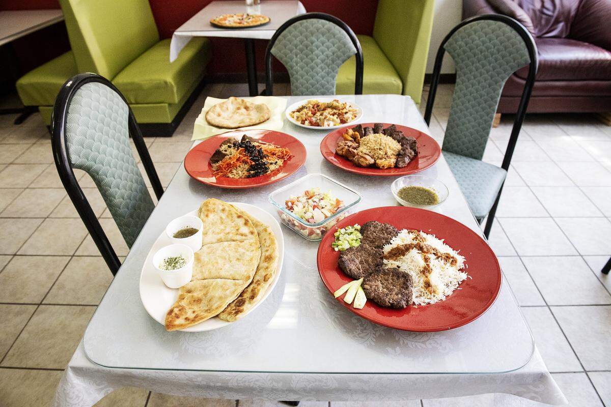 Assorted dishes at Jamal’s Afgan Restaurant and Market on Coffee Road in Modesto, Calif., Wednesday, Aug. 7, 2019.