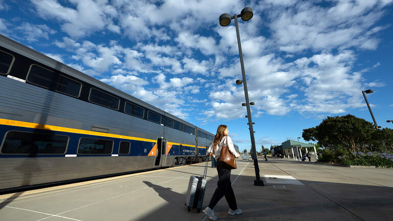 Modesto Amtrak station celebrates passengers. See where seven daily round trips go