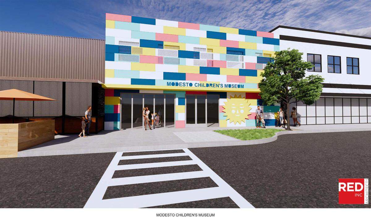 Architects rendering of the future Modesto Children’s Museum.