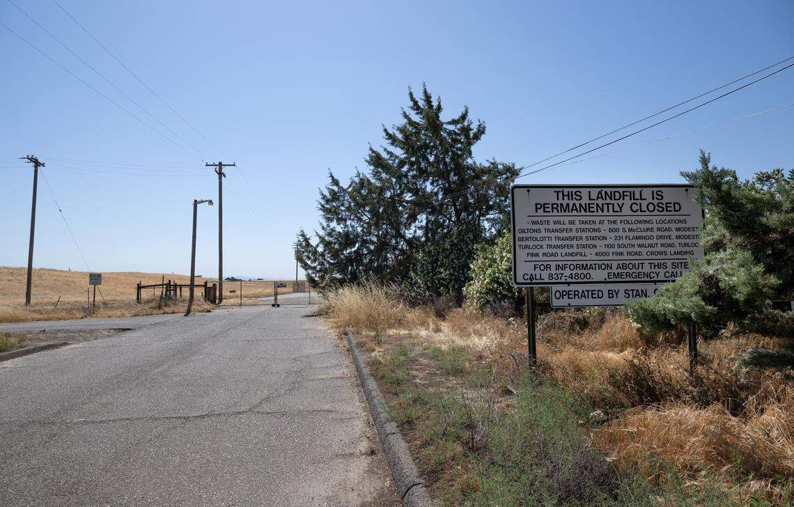 Closed landfill on Geer Road near Hughson, Tuesday, May 20, 2025.