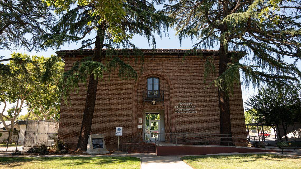 Modesto City Schools administration office in Modesto, Calif., on Friday, June 25, 2021.