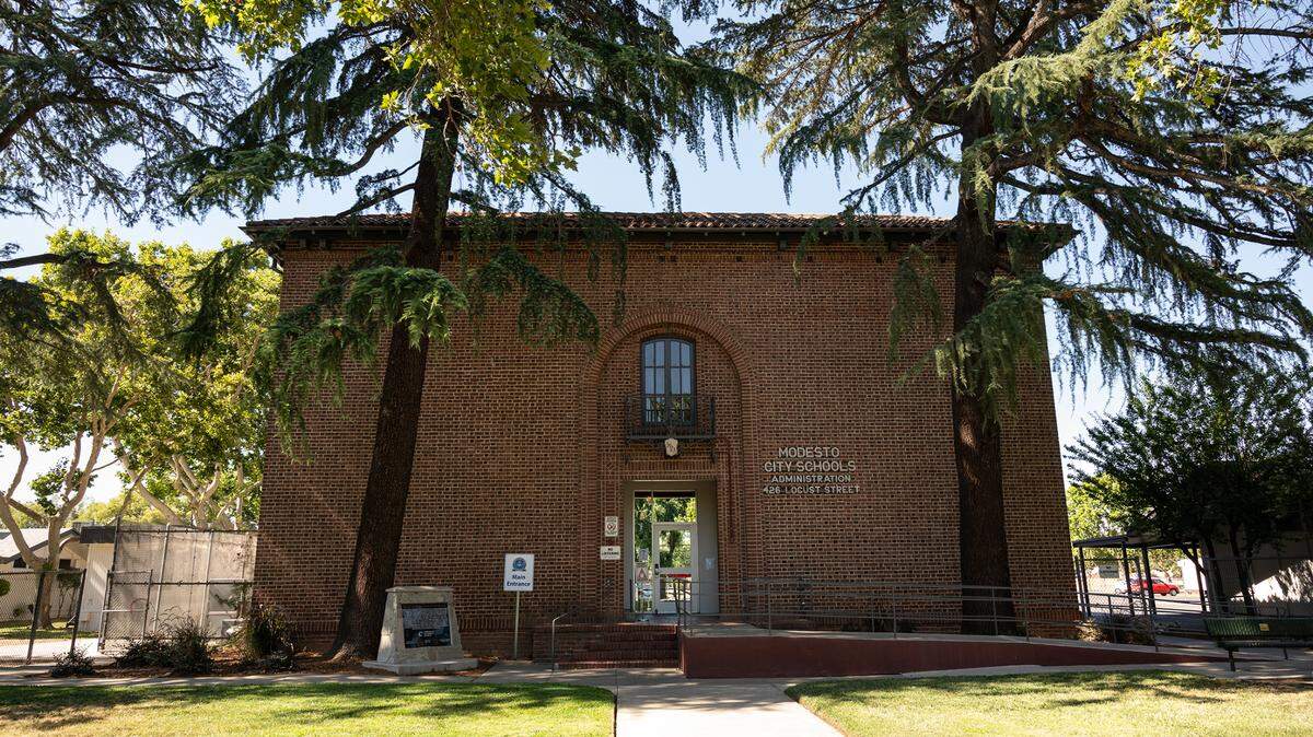 Modesto City Schools administration office in Modesto, Calif., on Friday, June 25, 2021.