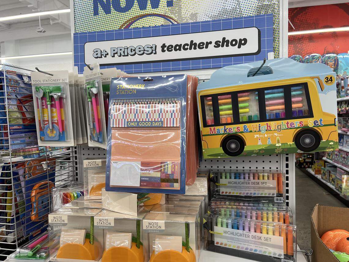 School supplies at Five Below start at $1.  The discount retail chain will open a new location in Placerville on Friday, Aug. 22, 2025.