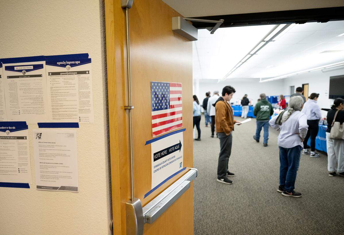 Stanislaus County vote center at the Salida Library in Salida, Tuesday, Nov. 5, 2024.