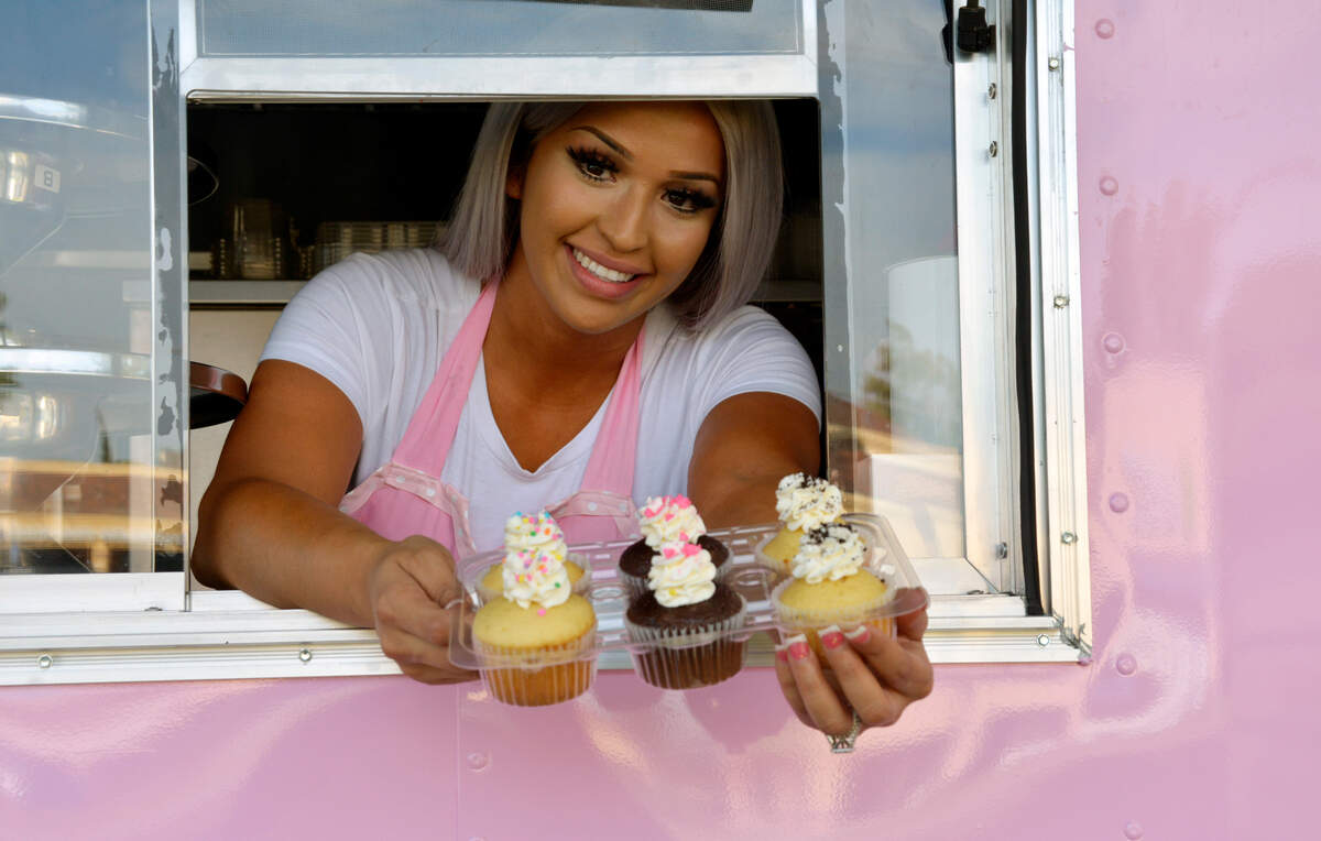 Ceres native Reyana Burciaga owner of the new foot trailer the Cupcake Boutique in Modesto, Calif. July 30, 2021.