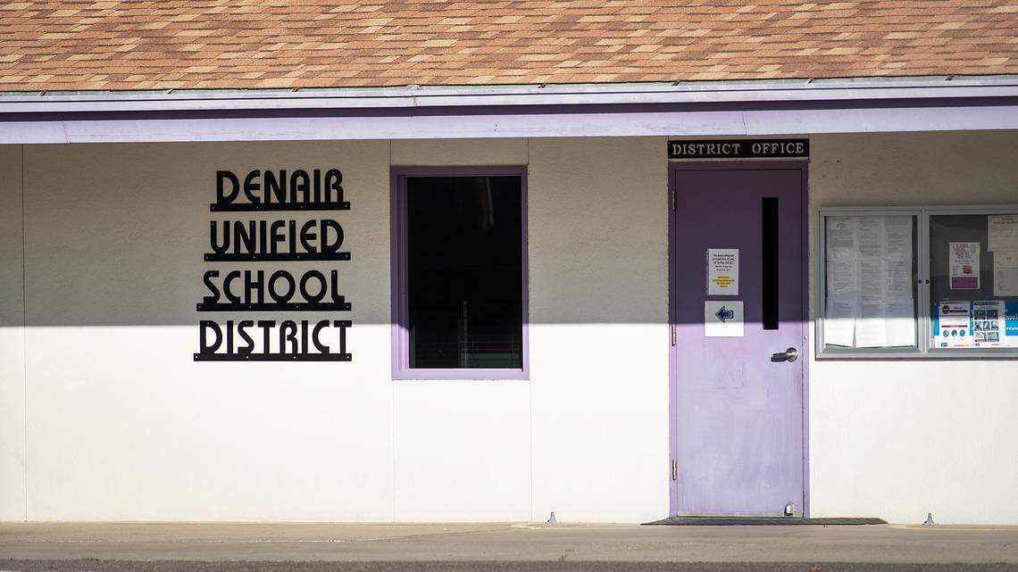 Denair Unified School District office in Denair, Calif., on Friday, Feb. 12, 2021.