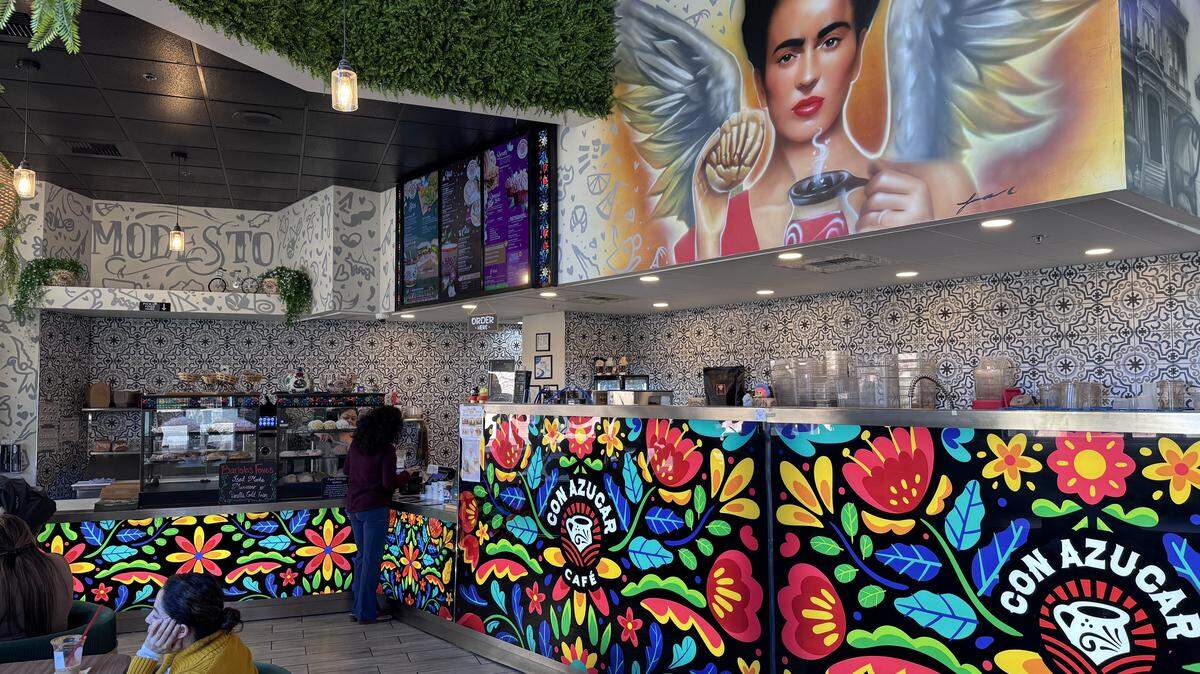 The interior of Con Azucar Cafe in Downtown Modesto on Thursday, March 5.
