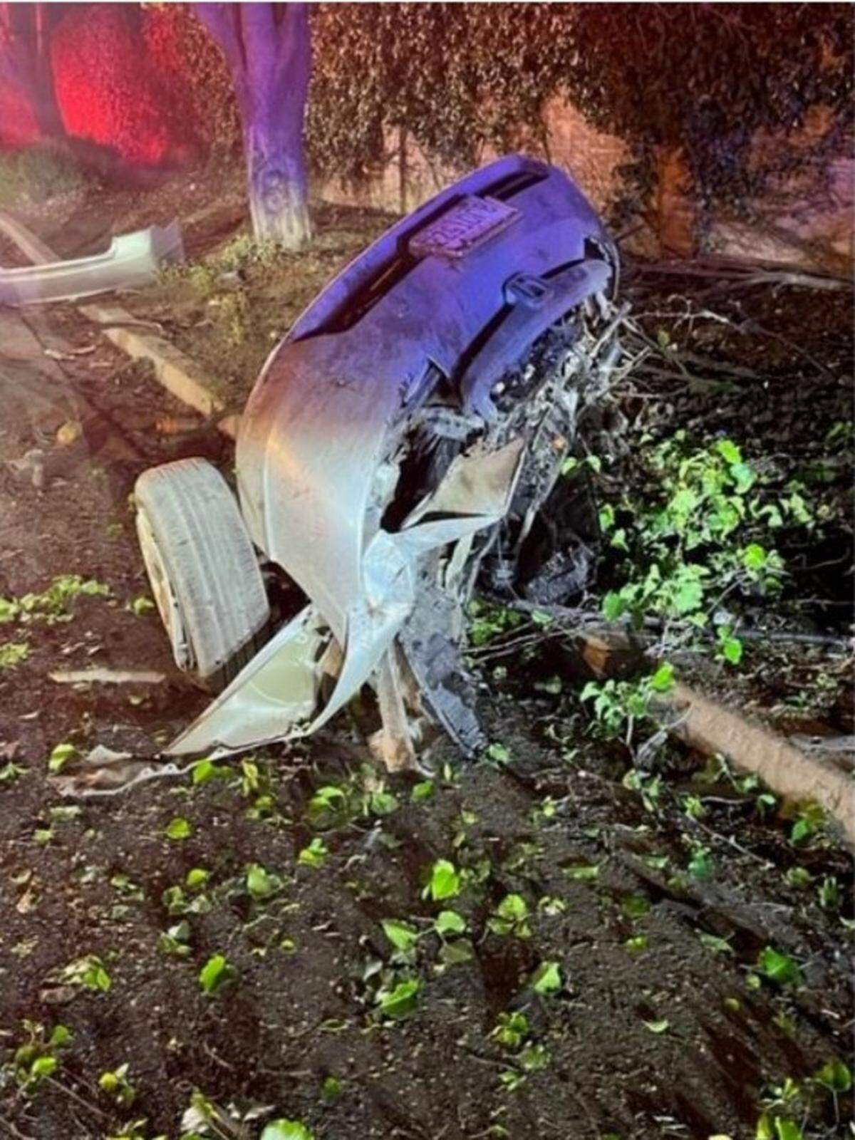 The driver of a stolen car was seriously injured when he crashed while fleeing officers Wednesday night, March 23, 2022, on Claus Road, Modesto police report.