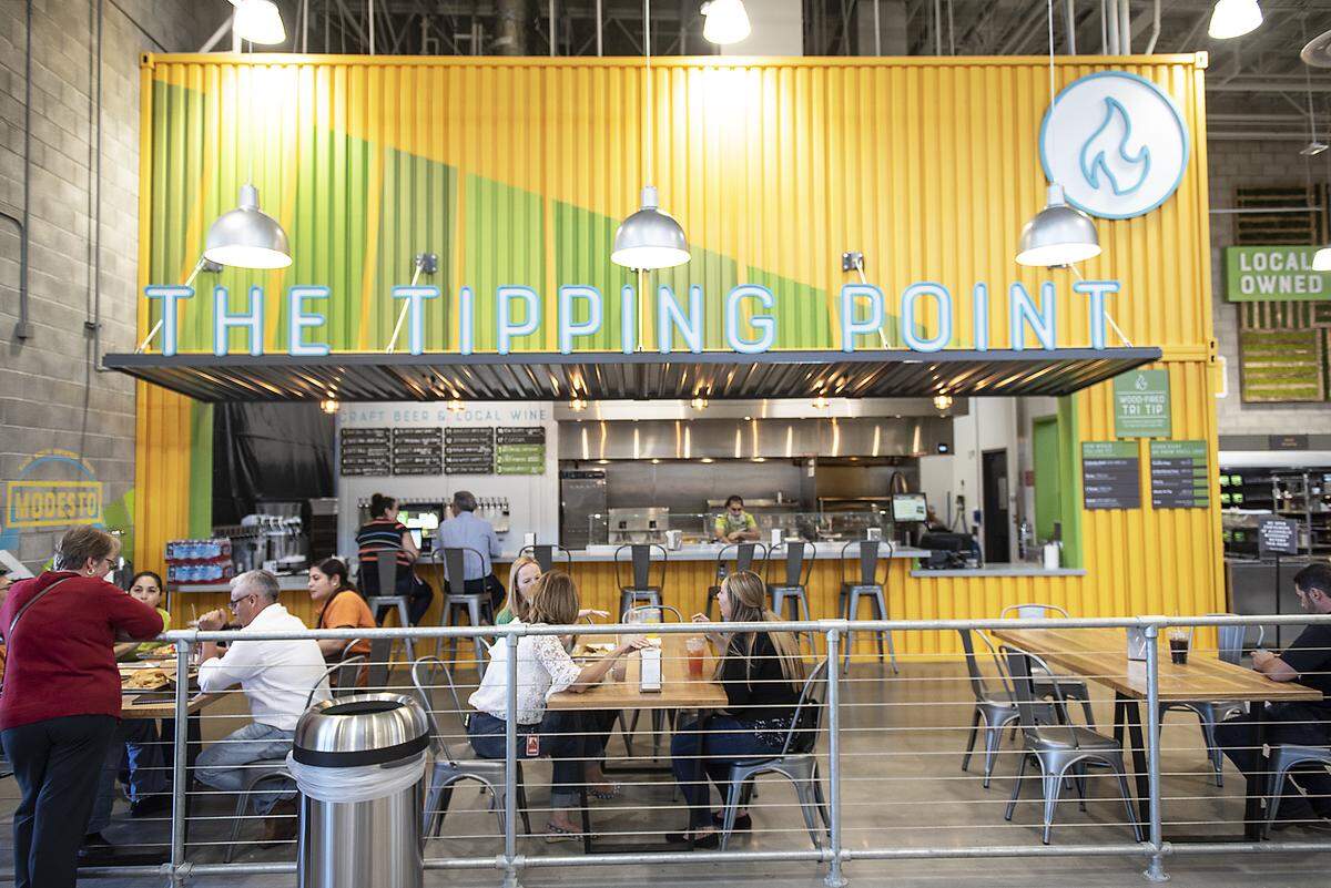 The Tipping Point eatery inside the new Save Mart supermarket on Oakdale Road in Modesto, Calif., Thursday, Sept. 27, 2019. The market will open Wednesday October 2.
