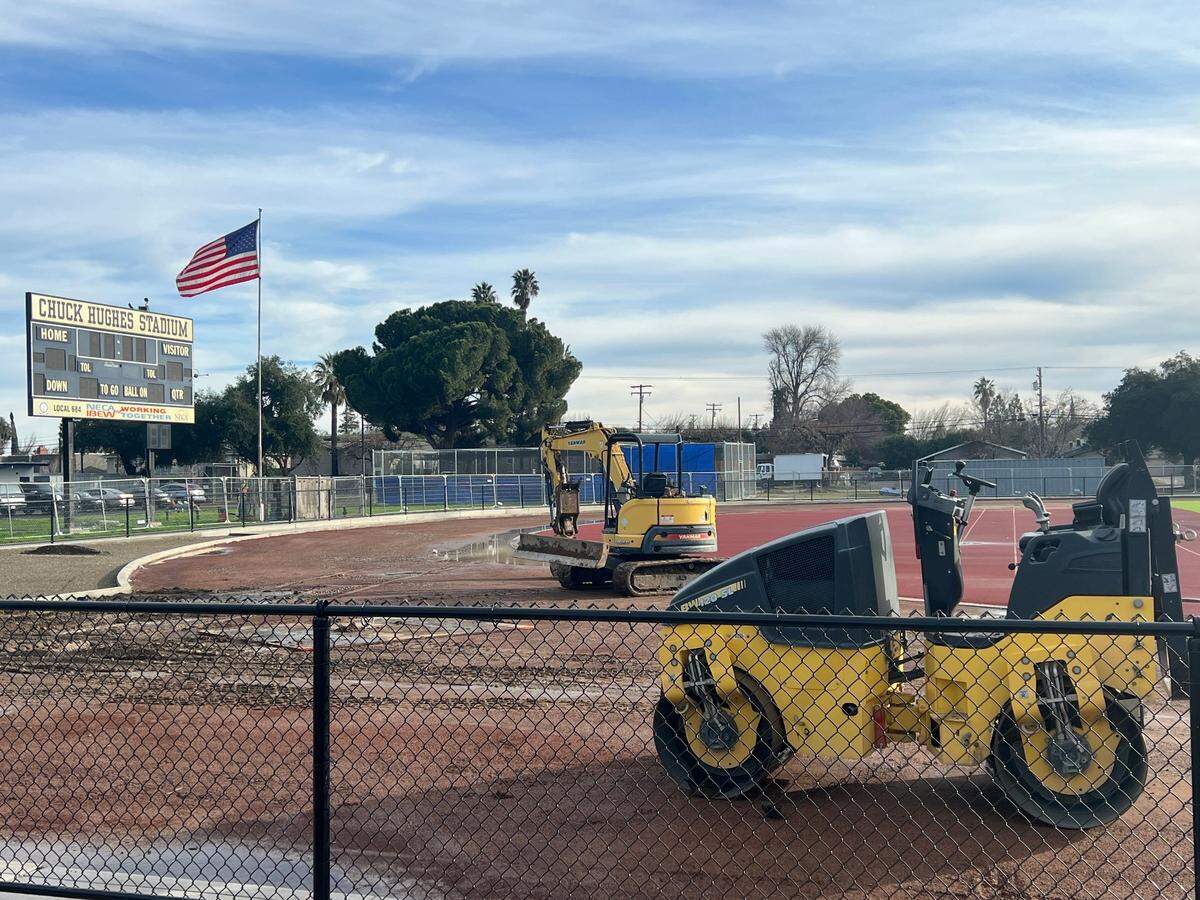 Downey High is one of three Modesto City Schools that will get an all weather track this winter. It is anticipated that tracks at Chuck Hughes Stadium as well as stadiums at Gregori and Johansen will be ready in time for this spring’s track season.