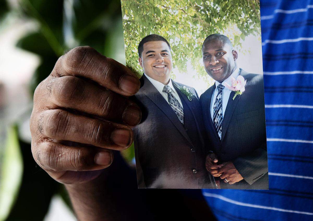 Tyrone Alfonzo Hairston at his home in Modesto, Calif., Tuesday, Feb. 5, 2019. Hairston’s son Tyrone Darnell Hairston was electrocuted during an accident while working for the City of Modesto.