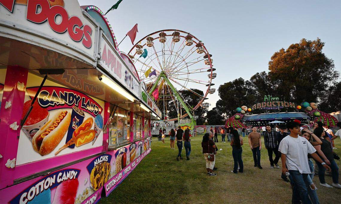 The Midway is pictured at the 2023 Stanislaus County Fair in Turlock.