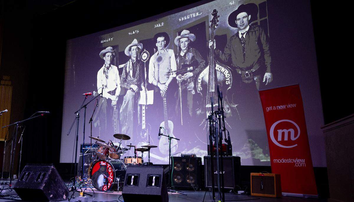 The Swanee Cowboys were recognized for lifetime achievement during the Modesto Area Music Association awards show at the State Theatre in Modesto, Tuesday, Oct. 21, 2025.