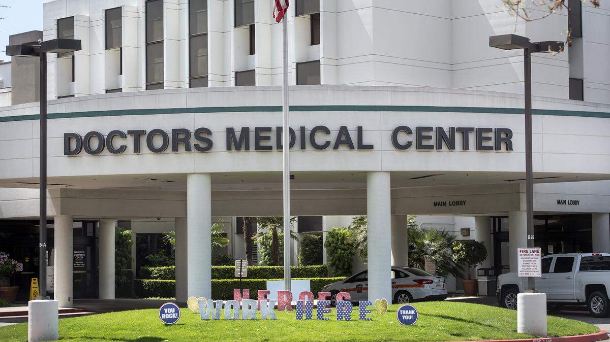 Doctors Medical Center in Modesto, Calif., on Tuesday, April 7, 2020.