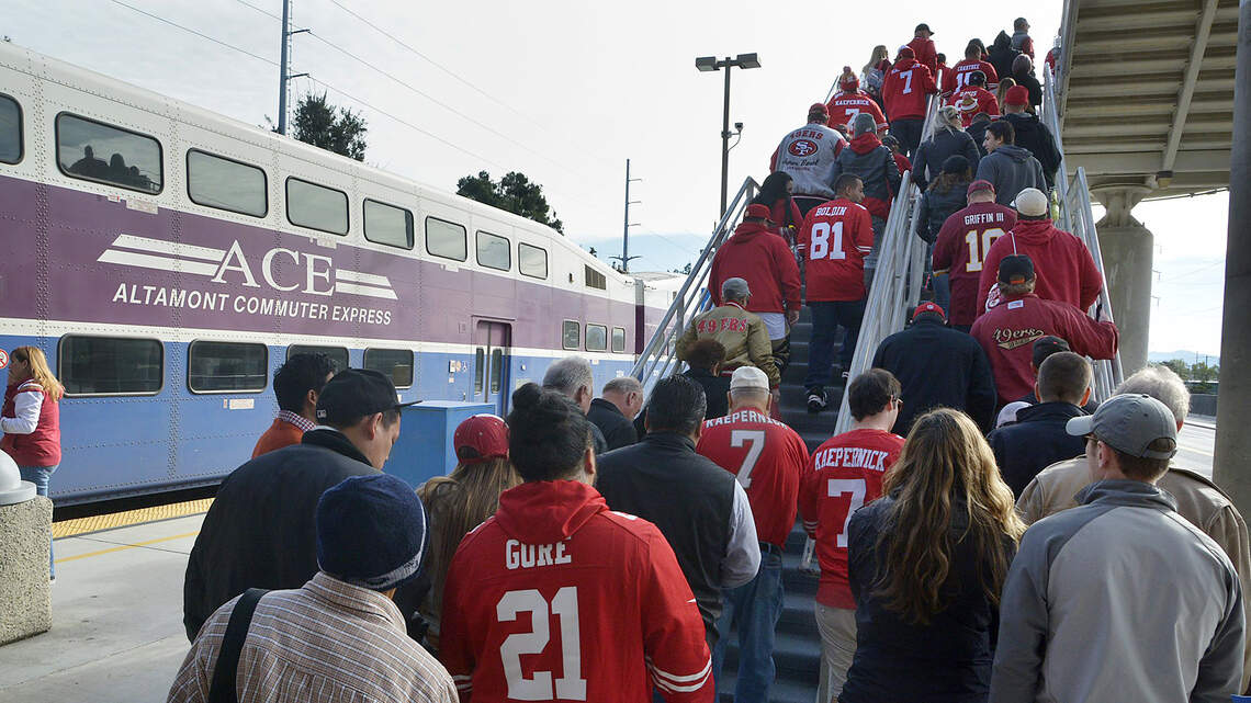 ACE trains will again take Valley fans to 49ers games. Soccer and Bruno Mars, too