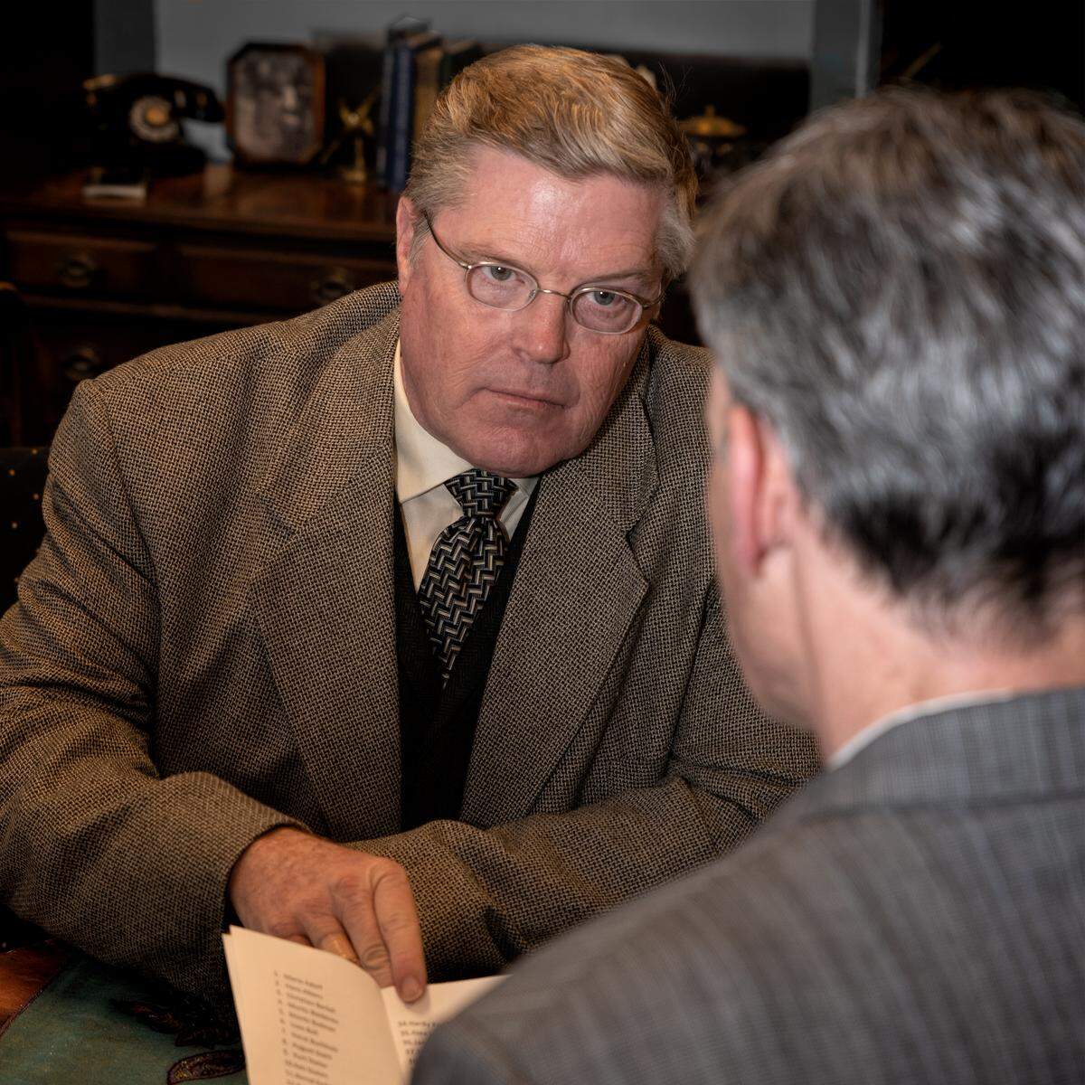 Jim Kocher and David Hambley star in Prospect Theater’s “Watch on the Rhine.”