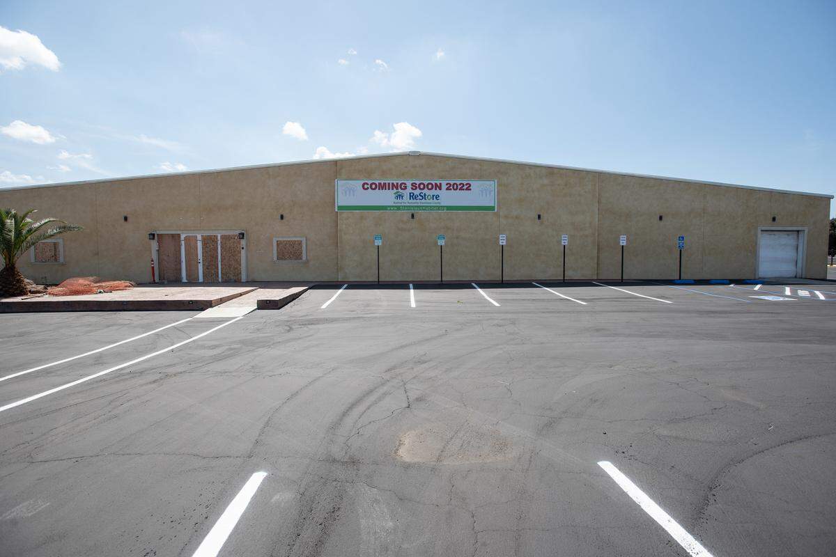 Furture site of the Habitat for Humanity ReStore on Tenaya Drive near the Modesto Airport in Modesto, Calif., on Friday, April 15, 2022.