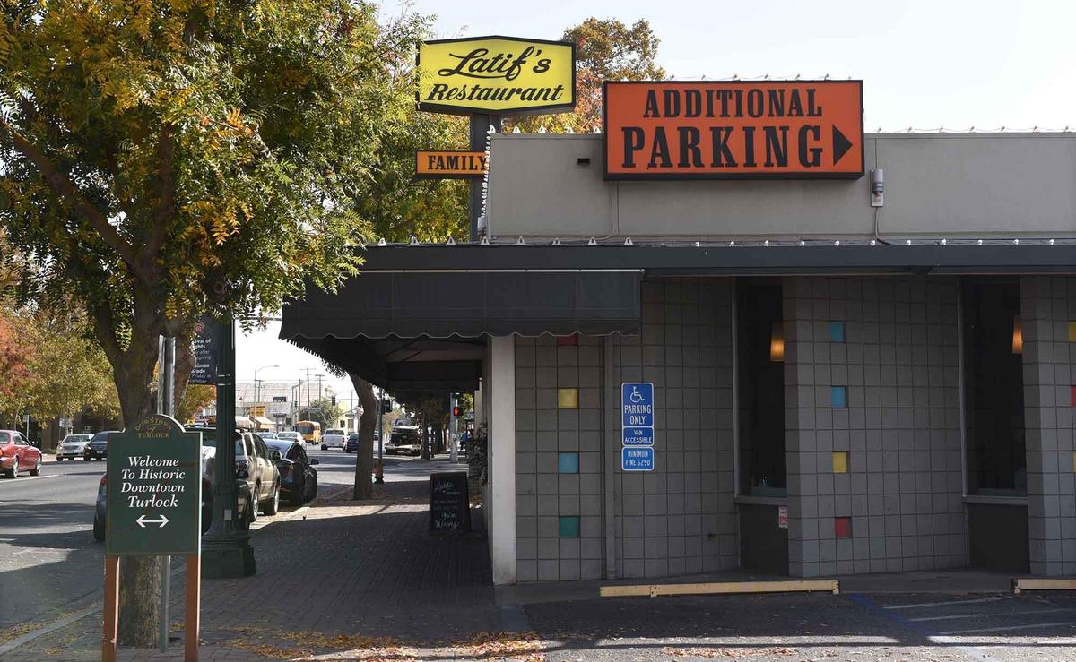 Exterior of Latif’s on Golden State Blvd in Turlock, Calif. is pictured on Wednesday November 20, 2019.