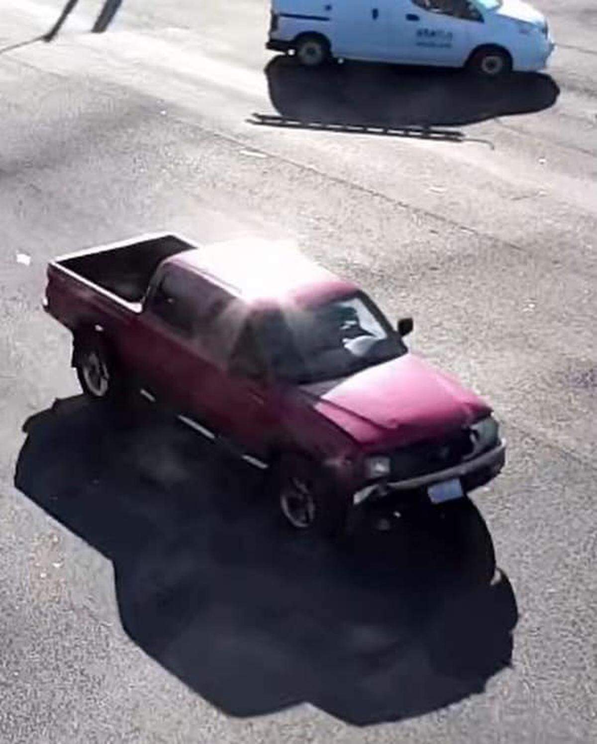 A red pickup truck believed to belong to Enrique Camacho, 41, of Ceres is seen in a Modesto Police handout.