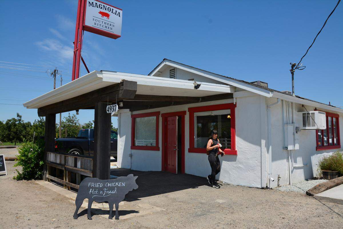 The exterior of the new Magnolia Southern Kitchen on Beckwidth Road in Wood Colony, CA July 2, 2021.