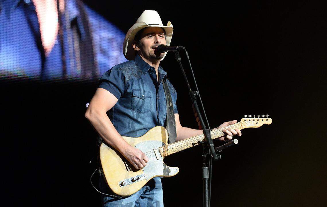 Brad Paisley performs in 2018 at the Save Mart Center in Fresno.