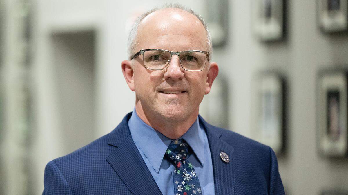 New Modesto Junior College president Brian Sanders at the Yosemite Community College District office in Modesto, Calif., Wednesday, Dec. 13, 2023.