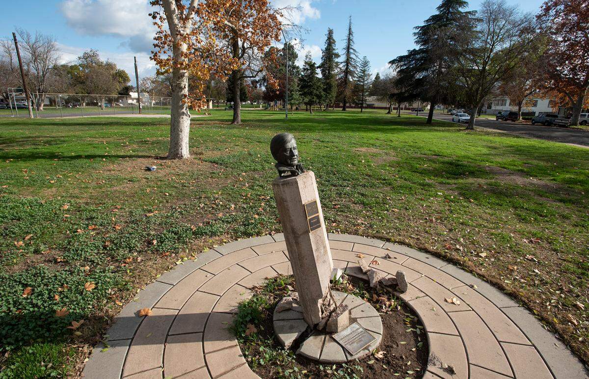 Cesar Chavez Park in Modesto, Calif., on Thursday, Dec. 9, 2021.