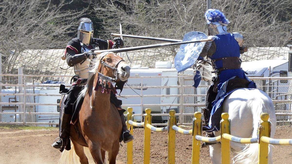 Jousting, pictured here in 2015, will return to the Calaveras Celtic Faire.