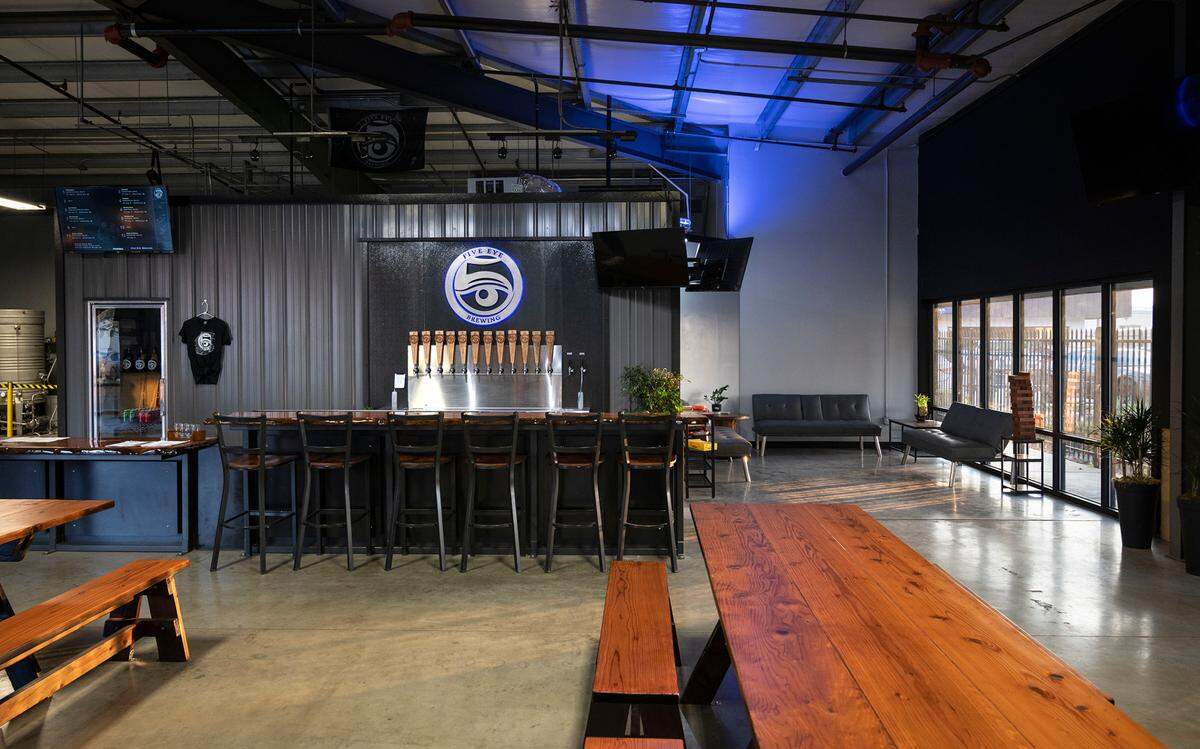 Five Eye Brewing in Ceres, Calif., on Tuesday, Nov. 23, 2021.