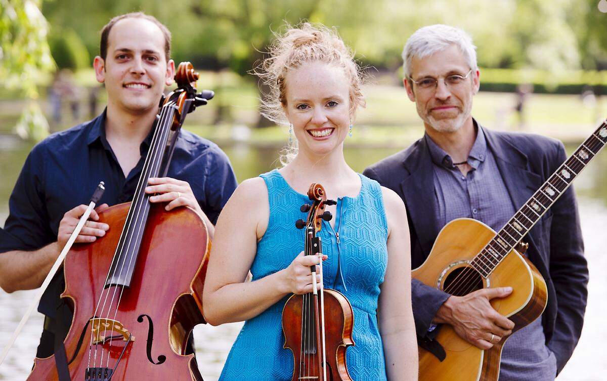 Hanneke Cassel, middle, will perform with Mike Block, left, and Keith Murphy, right, at the Gallo Center for the Arts on Nov. 3.