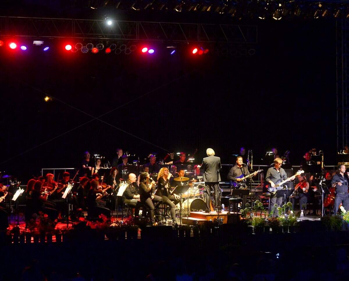 James Delisco performs with the Modesto Symphony Orchestra at Picnic at the Pops in 2016.
