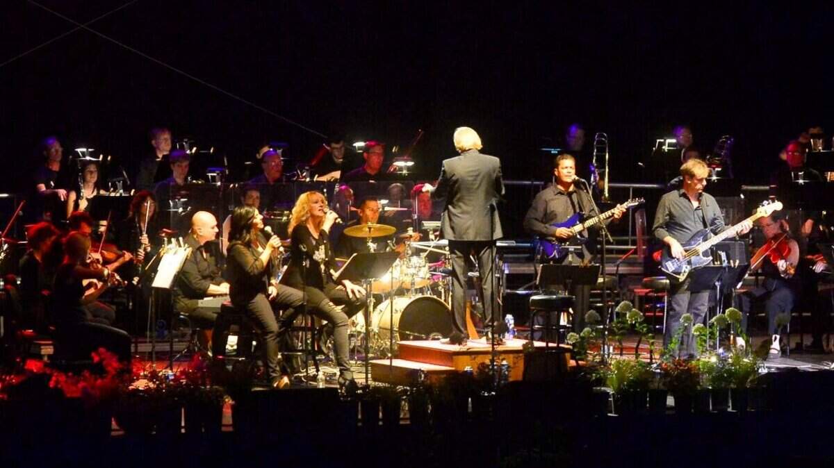 James Delisco performs with the Modesto Symphony Orchestra at Picnic at the Pops in 2016.
