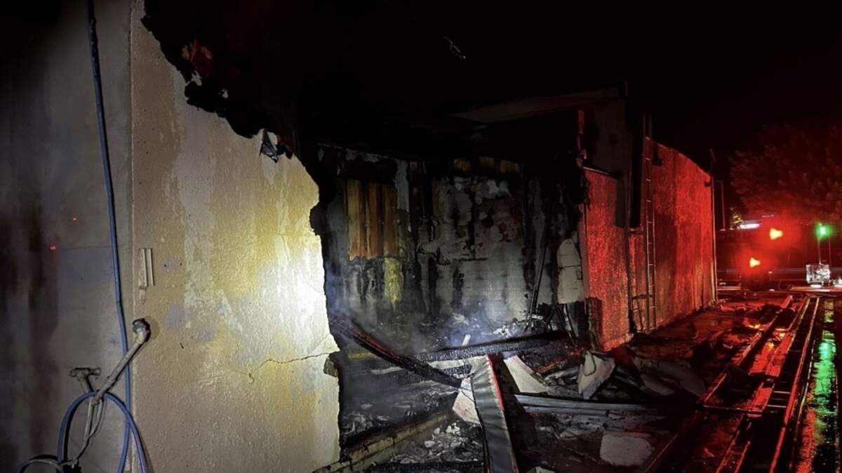 Fire damage is seen at an abandoned car wash in Patterson following a March 11, 2025, blaze that investigators determined was intentionally set. A Patterson man was convicted of arson for lighting the fire.