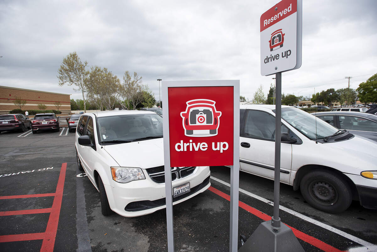 Drive Up service parking at Target store on McHenry Avenue in Modesto, Calif., Friday, April 5, 2019.