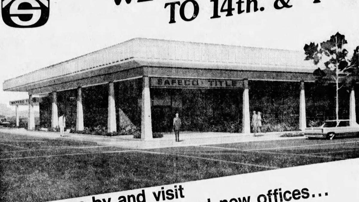 The Modesto Bee ran a 1974 ad about the new building for Safeco Title Insurance Co. It is now occupied by Mechanics Bank. The Stanislaus Council of Governments will discuss buying the bank for office space on Sept. 18, 2024. The structure is in the Modernist style.