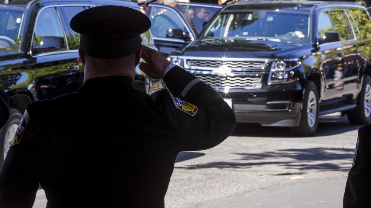 CalFire, Heavy Fire Equipment Operator Braden Varney was honored by hundreds of fire personnel from across the state Monday July 23, 2018 at The House Modesto in Modesto, Calif. Braden Varney was killed July 14, 2018 fighting the Ferguson Fire in Mariposa CA.