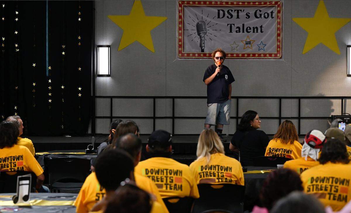 Downtown Streets Team talent show at the Martin G. Petersen Events Center in downtown Modesto, Calif., Friday, May 31, 2024.