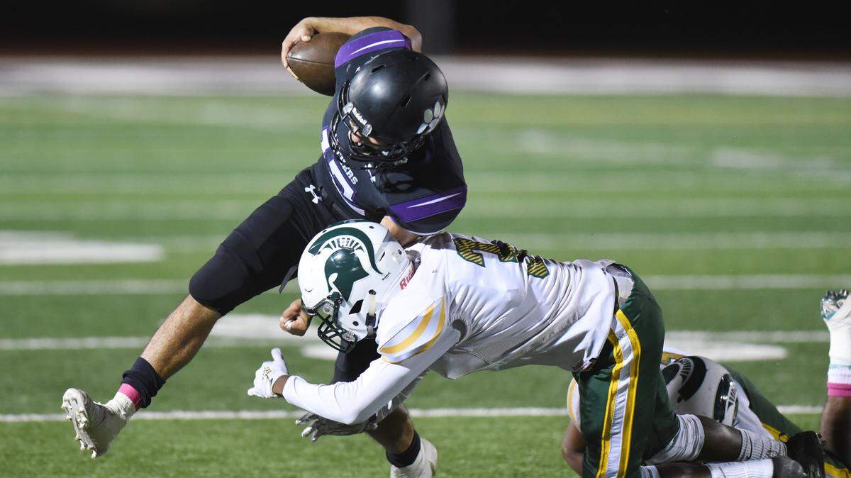 The Davis High defense was part of a big Western Athletic Conference victory over Pacheco on Friday, Oct. 4, 2019.