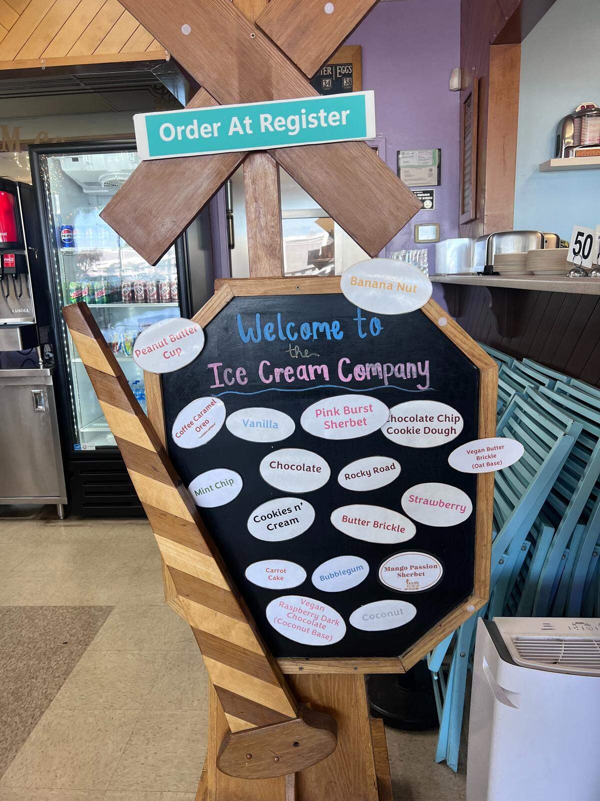 The menu at The Ice Cream Company goes far beyond just ice cream.