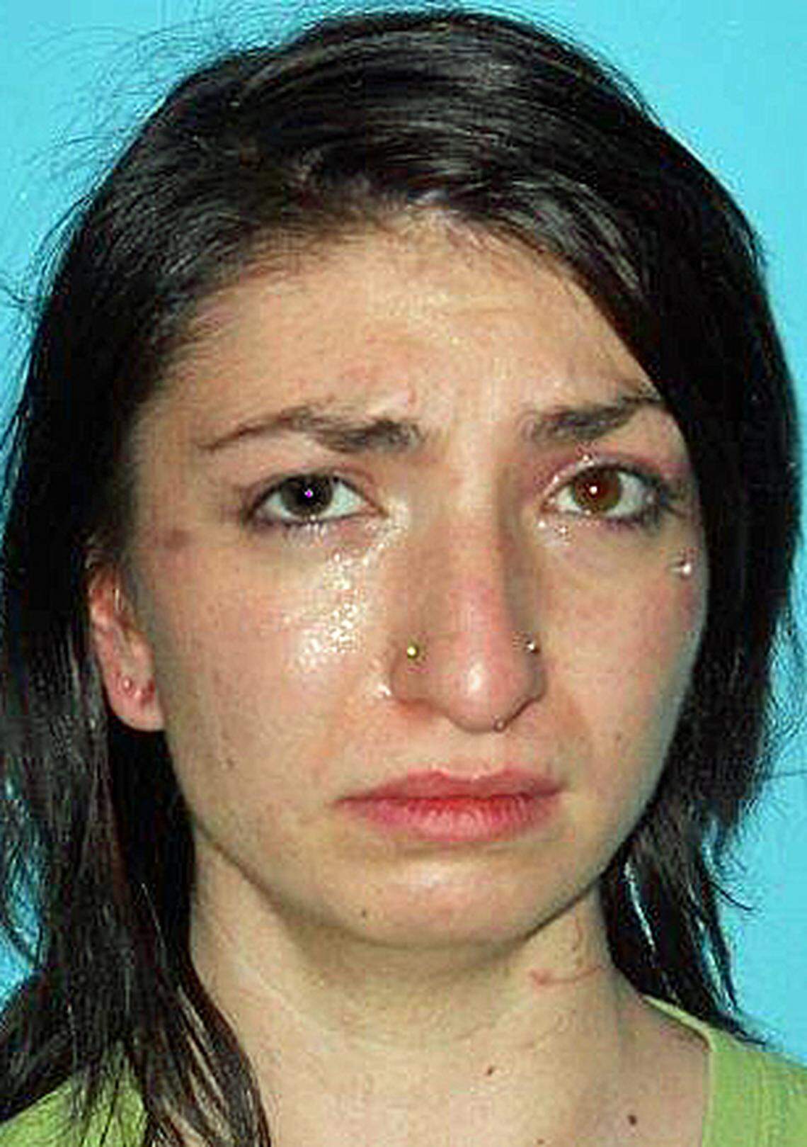 Breanna Gallegos was arrested at Rosalinda's Gentlemen's Club west of Jamestown, California, on March 1, 2018.