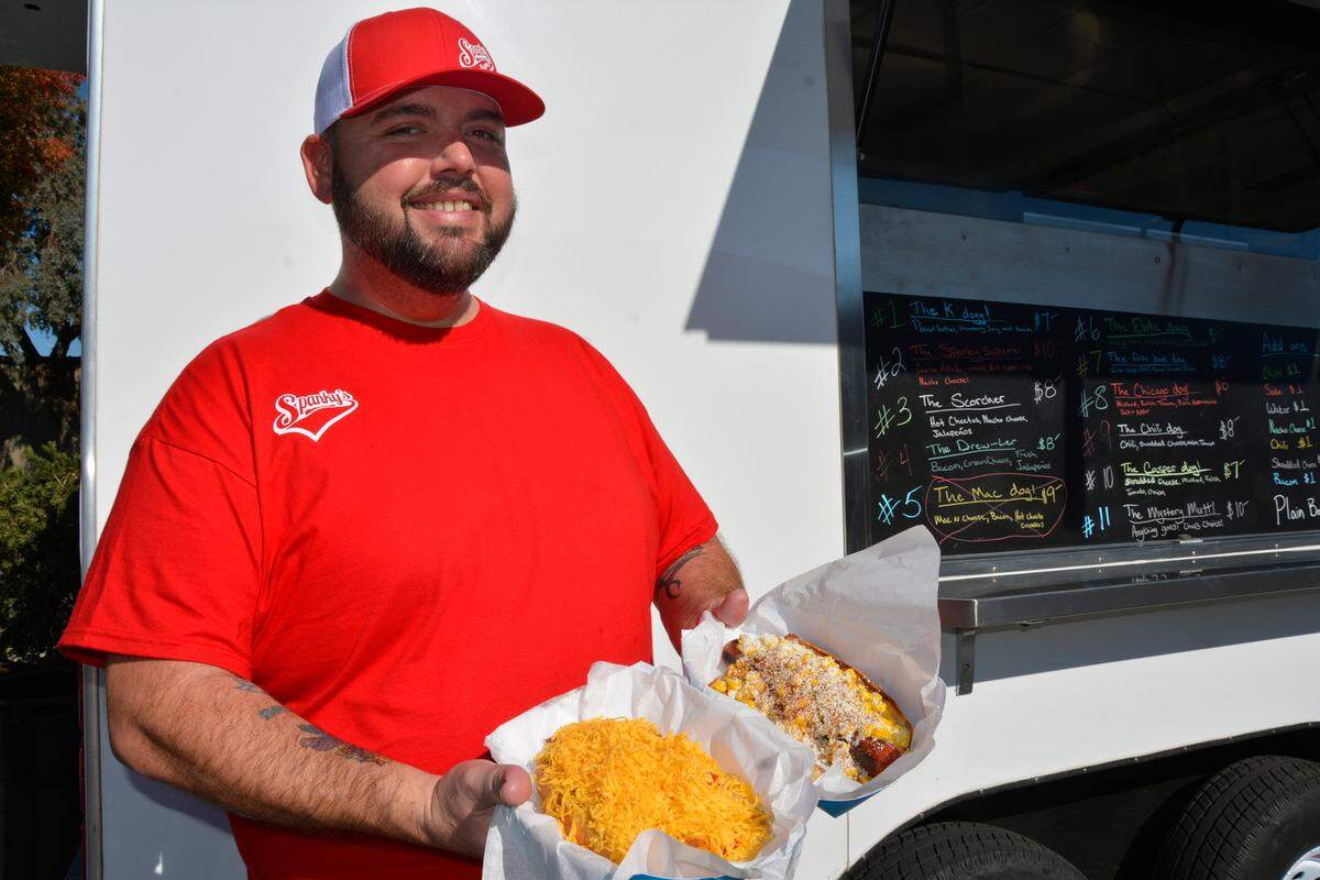 Frank Martinez, owner of Spanky’s Wieners, in Turlock, Calif. Nov. 15, 2022.