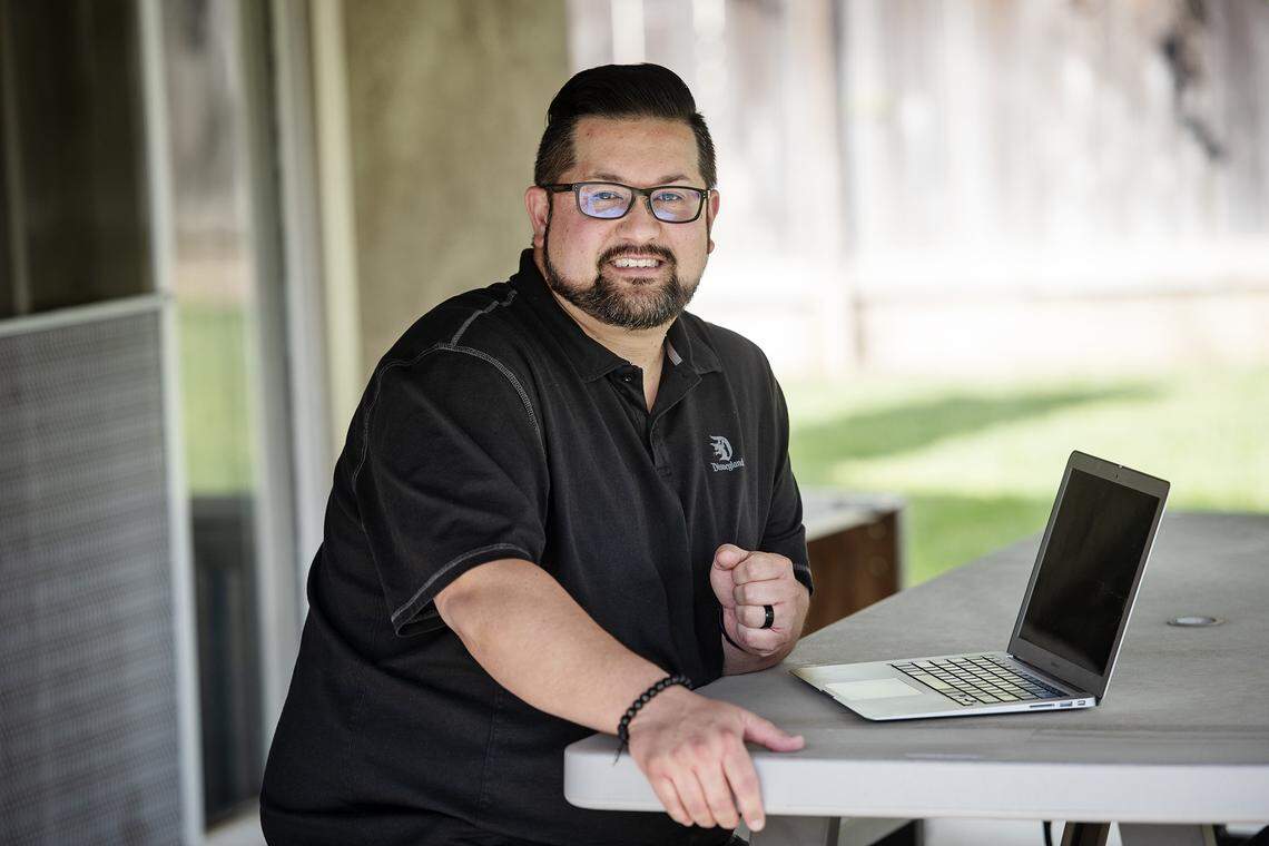 Scott Kusayanagi has applied for more than 35 jobs since being laid off from his sale job due to the coronavirus pandemic. Photographed at his home in Modesto, Calif., on Thursday, March 26, 2020.