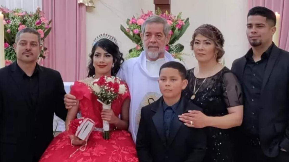 Raymundo Yepez stands at far left with his family in this photo used on GoFundMe.com.