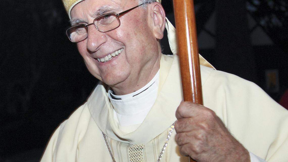 The Most Rev. Stephen E. Blaire, bishop emeritus of the Roman Catholic Diocese of Stockton, died in Modesto early Tuesday June 18, 2019. Blaire is pictured here at a past Christmas mass.