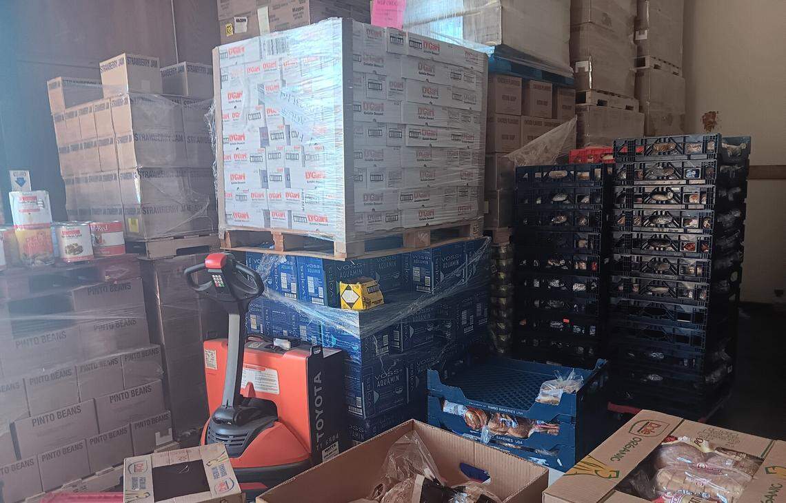 The Food Initiative of Greater Stanislaus, formerly Inter-Faith Ministries of Greater Modesto, is going mobile with its food pantry to eventually have its trucks make stops at 42 locations across the county, including Oakdale, Turlock, Waterford and Patterson. Here, Food Initiative employee Sonia Sone Martinez sorts food donated by Trader Joe’s on Thursday, Oct. 5, 2023, in the Food Initiative warehouse.