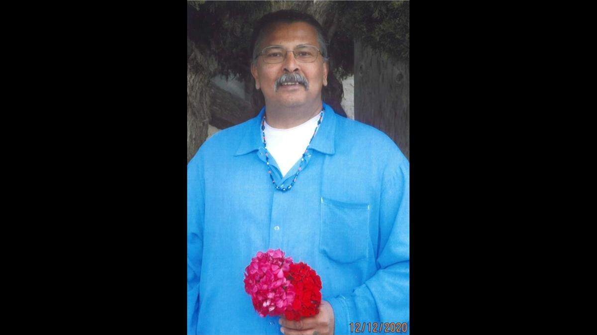 A photo of Salesh Prasad taken from Soledad Prison in 2020.