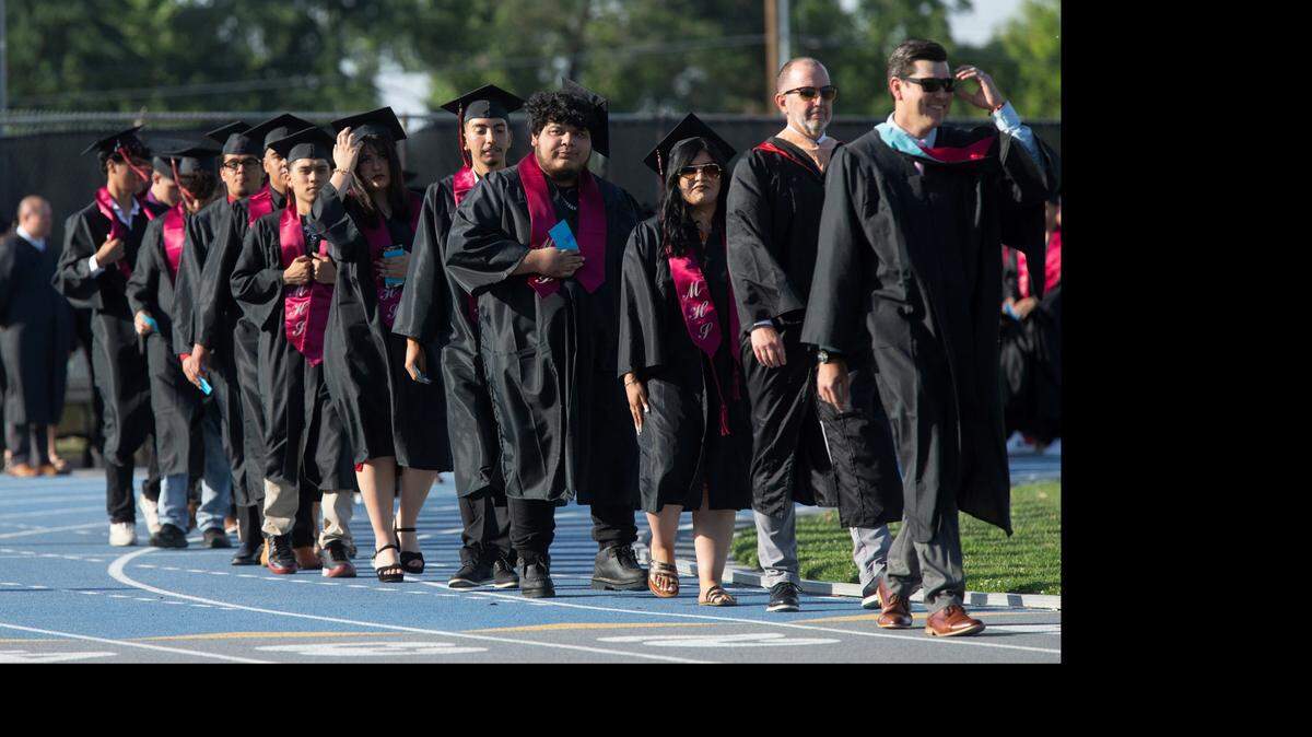 Modesto High School had its senior class walk the stage for graduation Thursday, May 25, 2023 at Modesto Junior College. 