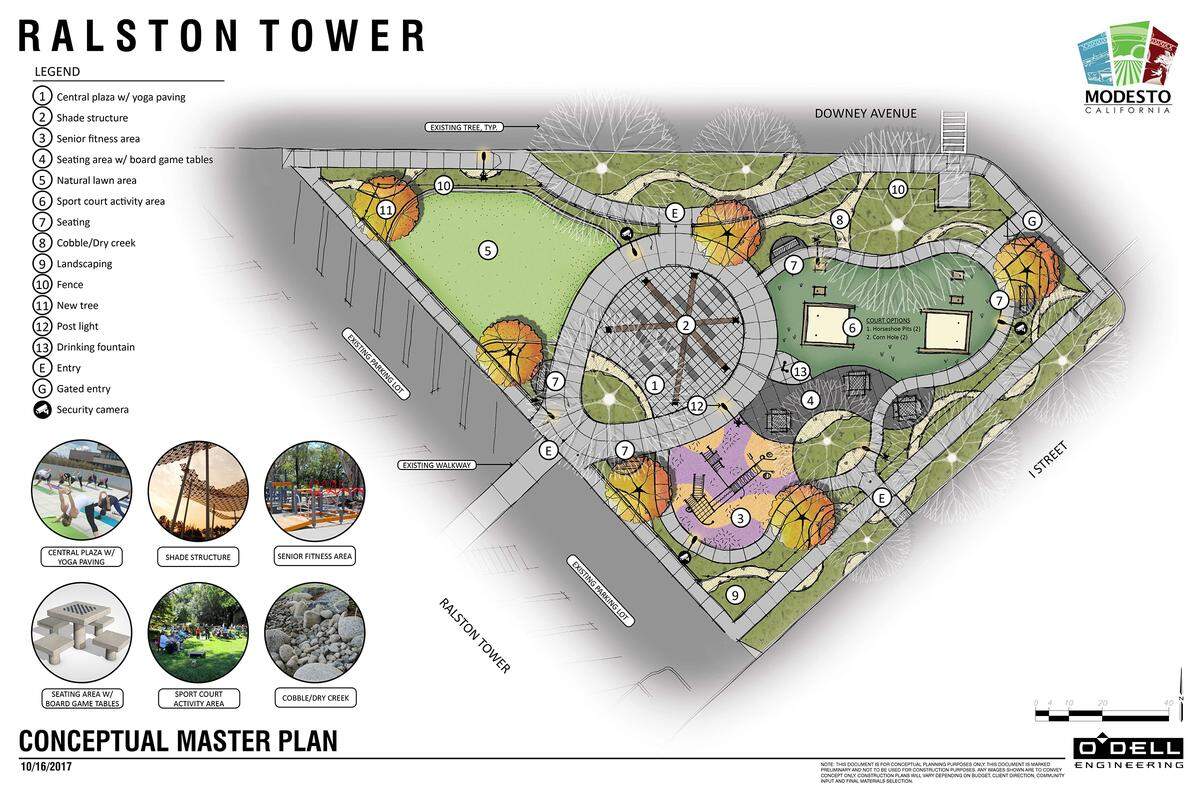 Ralston Tower park conceptual master plan