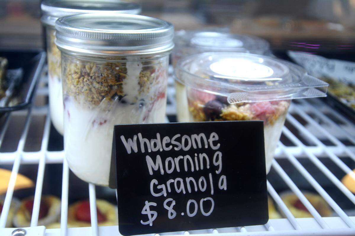 Granola at Palo Santo Cafe in Riverbank, Calif. Feb. 23, 2021.
